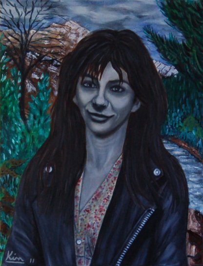 Oil Painting > Mods and Rockers ( Kate Bush )